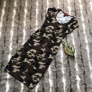 Camo Bodycon dress